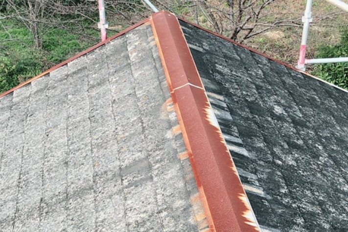 屋根の棟板金工事
